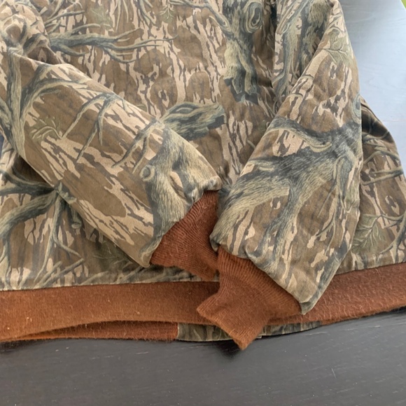 Vintage Mens Mossy Oak Camo Insulated Hunting Jacket Size Medium USA Made - Picture 10 of 10
